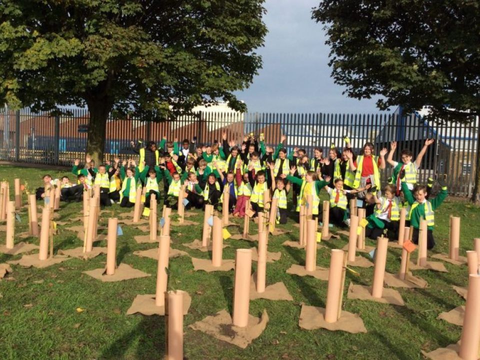 1,000 trees planted with school children as part of our work to green coastal towns