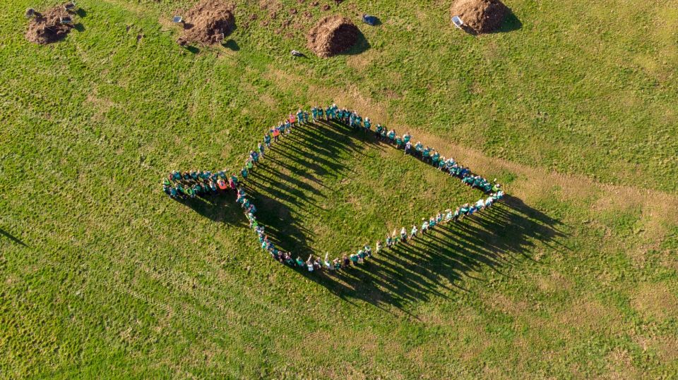 Montagu planting day drone 1